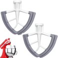 thumbnail image 1 of 2Pcs Flex Edge Beater for KitchenAid 4.5-5Qt Mixers - Double Silicone Edge Mixer Paddle Attachment, Compatible with Stand Mixer Accessories, 1 of 6