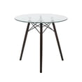 thumbnail image 1 of Mesa Redonda de Cristal Mundo In 80 MOB-T8 Comedor para 4 Personas Nogal Estilo Eames, 1 of 8