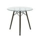 thumbnail image 1 of Mesa Redonda de Cristal Mundo In 80 MOB-T8 Comedor para 4 Personas Nogal Estilo Eames, 1 of 8