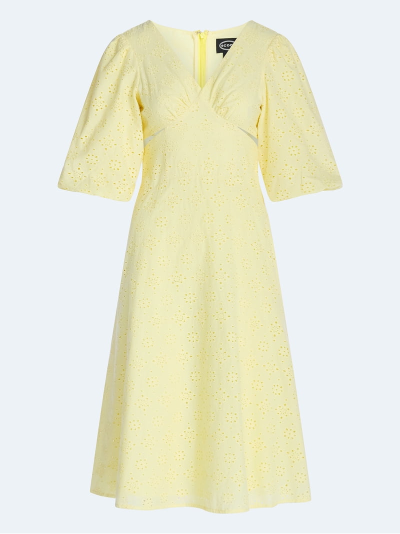 white christmas dresses Tyllie Strapless Cut Out Maxi Dress | Yellow | Womens main image 1