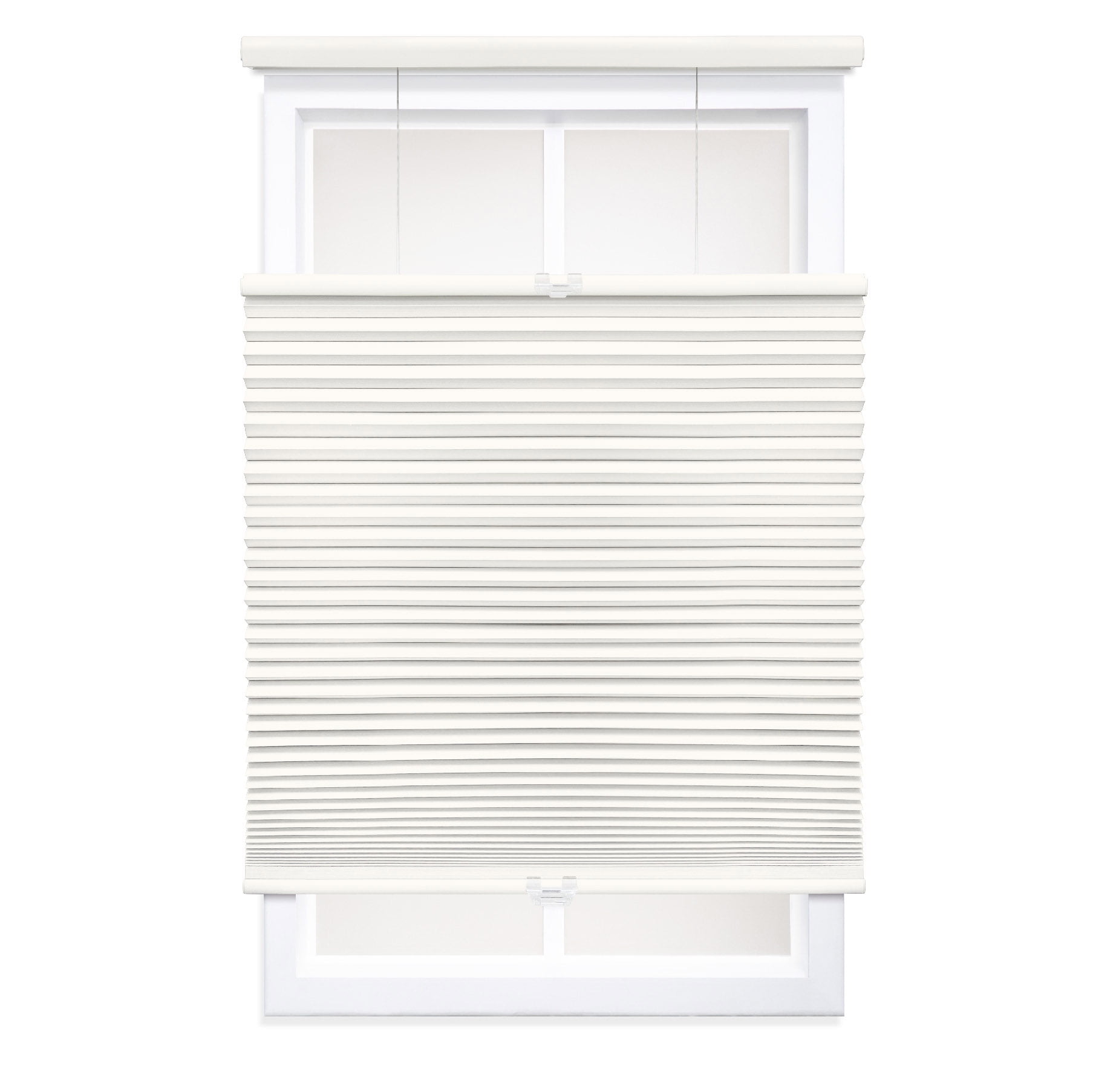 Regal Living Top Down Bottom Up Blackout Cordless Cellular Shade, Ivory - 29.5" W x 72" L