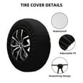 thumbnail image 2 of Logiee red tractor Print Spare Tire Cover, Universal Wheel Protectors,Waterproof Dust-Proof UV Sun Wheel Tire Cover,Fit for SUV, RV, Travel Trailer, Truck-14 inch, 2 of 6