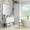 thumbnail image 6 of James Martin Vanities 47.3" Single Vanity, Glossy White, Matte Black Base w/ Glossy White Top, 6 of 9