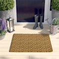 thumbnail image 2 of Yellow and Brown Of Cheetah Print Flannel Non Slip Door Rugs,Washable Door Mats Indoor,Decorative Door Mats,Dirt-Resistant and Absorbent Doormat for Entrance,Bedroom,Kitchen,Bathroom,23.5"x16", 2 of 5