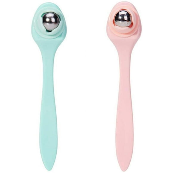 2 Pcs Eye Cream Massage Stick Anti Wrinkle Eye Rolling Beads Massager Applicator Manual Beauty Skin Care