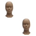 thumbnail image 2 of Decodeary Silicone Training Mannequin Head for Face Profession Use Black Head Mold 27x14cm 2Set, 2 of 6