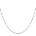 thumbnail image 5 of Auriga Fine Jewelry 14K White Gold 1 mm Singapore Chain Necklace for Women 24", 5 of 6