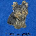 thumbnail image 2 of CafePress - I Love My Yorkie - Cute Infant Baby Football Bodysuit, 2 of 3