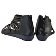 thumbnail image 3 of StarBay Women's Fashion Strappy Braided Ankle High Back Zipper Gladiator Wedge Sandals, 3 of 3