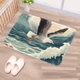 thumbnail image 5 of Seagull Polyester Non-Slip Machine Washable Bath Rug Indoor Rug Door Carpet, 5 of 6