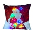 thumbnail image 3 of Christmas Lighted Throw Pillow Covers 18x18" Christmas LED Pillows 2 Modes Switching Printed Sofa Pillows Cushions Pillowcases Holiday Decorations for Sofa Couch Livingroom Bed, 3 of 7