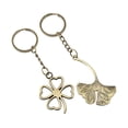 thumbnail image 6 of WRISTBIQUE Keychain Zinc Alloy 2Pcs 4.32X1.45X0.08In Leaf Clover, 6 of 8