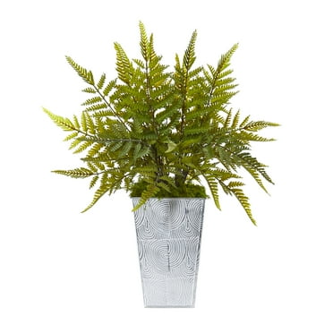 Nearly Natural 15in. Fern Artificial Plant in Planter