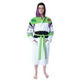 thumbnail image 7 of Disney Men's Toy Story Buzz Lightyear Costume Fleece Plush Robe Bathrobe, 7 of 7