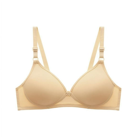 SDNall Womens Bra Soild Wire Free Underwear One-Piece Bra Everyday Small Cup Underwear