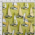 thumbnail image 4 of oneOone Viscose Jersey Lime Green Fabric Nautical Sewing Material Print Fabric By The Yard 60 Inch Wide, 4 of 7