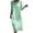 Mint Green, variant on Ohufall Women Dress Printed 3/4 Sleeve Crew Neck Maxi Dress Lightweight Vacation Fashion Casual Dresses