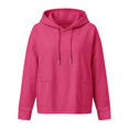 thumbnail image 4 of Pink Hoodies for Women Hoodies Pullover Casual Thin Sweatshirts with Pockets Loose Fit Long Sleeve Hoody Sweatshirt, 4 of 6