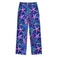thumbnail image 2 of FORMRS Kids Pajama Pants with Pockets Size 9-10Y Boys Lounge Sleep Bottoms, Neon Pink Starfish, 2 of 8
