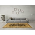 thumbnail image 3 of Ahgly Company Indoor Round Oriental Brown Industrial Area Rugs, 7' Round, 3 of 4