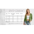 thumbnail image 5 of Cueply Women's 3/4 Sleeve Tie Front Cardigan Shrug Bolero Lightweight Top Summer Casual Short Shawl, 5 of 7