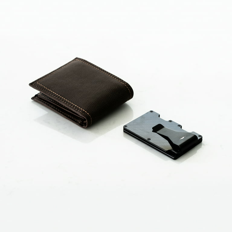 Coin Pocket Rfid Credit Card Holder, Men Wallet Carbon Leather