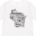 thumbnail image 4 of Inktastic Wisconsin State Word Salad Boys or Girls Long Sleeve Toddler T-Shirt, 4 of 5
