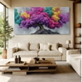 thumbnail image 6 of Large Colorful Tree of Life Canvas Wall Art, Abstract Tree Decor Painting Canvas Print for Living Room, Bedroom, Office Decorations, Gifts for Men, 6 of 7
