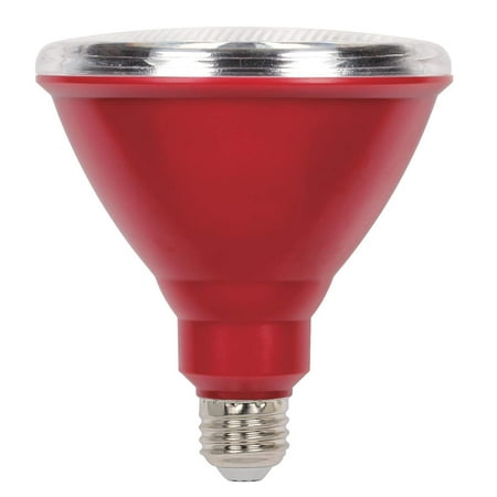 Red Floor Lights 3314700 100-Watt Equivalent PAR38 Flood Red Outdoor Weatherproof LED Light Bulb with Medium Base Single 33147, Weatherproof LED PAR38 design provides.., By Westinghouse Lighting ()