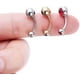 thumbnail image 3 of Pulabo 10 Piezas Acero Inoxidable YONGSHENG Piercing para el Ombligo Colorido, 3 of 5