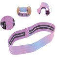 thumbnail image 3 of Unique Bargains 1 Pc Women Yoga Booty Bands for Gym Stretching Exercise 14.96"x3.15" Gradient Blue Purple Polyster Cotton Latex, 3 of 4