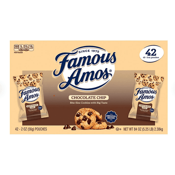 Famous Amos Chocolate Chip Cookies, 2 oz., 42 pk.1