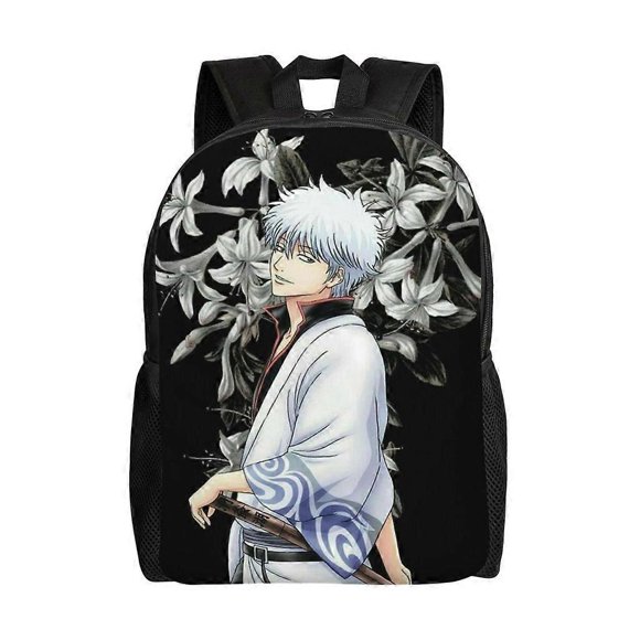 Gintoki Sakata Versatile Backpack Washable casual style School Student Backpack Trendy Oxford Cloth Computer Bag