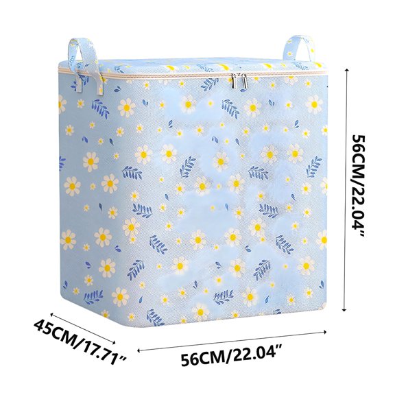 XIBUFE 1 Pack XL Fabric Storage Bins with Lids Moving Bags Waterproof Dorm Essentials