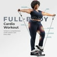 thumbnail image 3 of Mini Stepper for Exercise at Home, Stair Step Workout Machine with Resistance Band, Fullbody Cardio, Upgraded Over 300lb Weight Capacity, Optional Free SunnyFit App Connection, 3 of 9