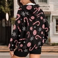 thumbnail image 5 of Yuyamidu Oversized Hoodie Womens Hoodies Candy Cane Sweatshirt Women's Fashion Hoodies & Sweatshirts Womens Zip Up Sweatshirt Jacket with Pockets S, 5 of 8