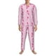 thumbnail image 3 of Fotbe Pink Scarf Snowman Pijama de Hombre con Estampado de Manga Larga, Conjunto de 2 Piezas, Ropa de Dormir Suave y Cómoda con Bolsillos-Small, 3 of 7