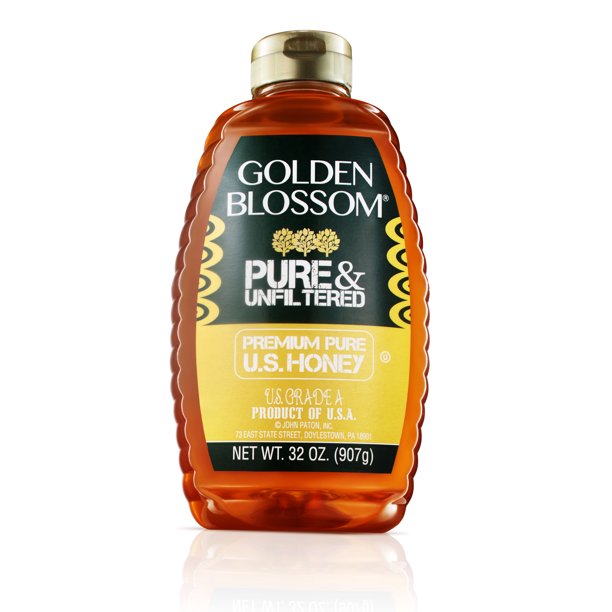 Golden Blossom Pure & Unfiltered U.S. Honey, 32 Oz
