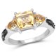 thumbnail image 1 of 2.61 Carat Genuine Citrine and Champagne Diamond .925 Sterling Silver Ring QJ Model, 1 of 3