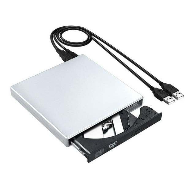 External DVD Drive Optical Drive USB 2.0 CD ROM Player CD-RW Burner Writer Reader Recorder Portatil For Laptop PC ,Easy to Install