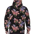 thumbnail image 7 of Lsque Bouquet Pattern Casual Men's Hoodie,Hooded Sweatshirt with Kangaroo Pocket,Pullover Hoodie-Medium, 7 of 7