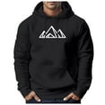 thumbnail image 2 of kamemir Mens Sweatshirts Men's Sweatshirts Long Sleeve Pullover Patchwork Plaid Jacquard Hoodie Casual Drawstring Hoody Top(Black,M), 2 of 4