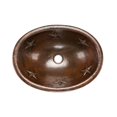 thumbnail image 3 of Premier Copper Products BSP3-LO19RSTDB Oval Star Self Rimming Sink with Vessel Faucet, 3 of 4