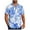 Blue, variant on VBTAPA Mens Hawaiian Floral Shirt Short Sleeve Palm Tree Printed Button Down Shirts Summer Beach Vacation Tops Sales of Today Green XXXL