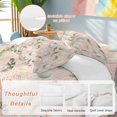 thumbnail image 6 of Easter Eggs Twin Size Comforter Set, Vintage Boho Pink Blue Easter Eggs Feather Pink Plaid Bedding for All Seasons, 4 Pcs Bed Set, 1 Quiltcover (68"x86") ,1Sheet(67"x116"), 2Pillowcases (30"x20"), 6 of 12