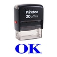 thumbnail image 1 of Printtoo Office Stationary Stamp OK Self Inking Rubber Stamp-Blue, 1 of 1