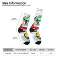 thumbnail image 4 of Goofa Colorful Abstract Bumper Cars Printed Men's Crew Socks, Soft Durable Breathable Moisture-Wicking with Odor Control Cotton socks, 4 of 9