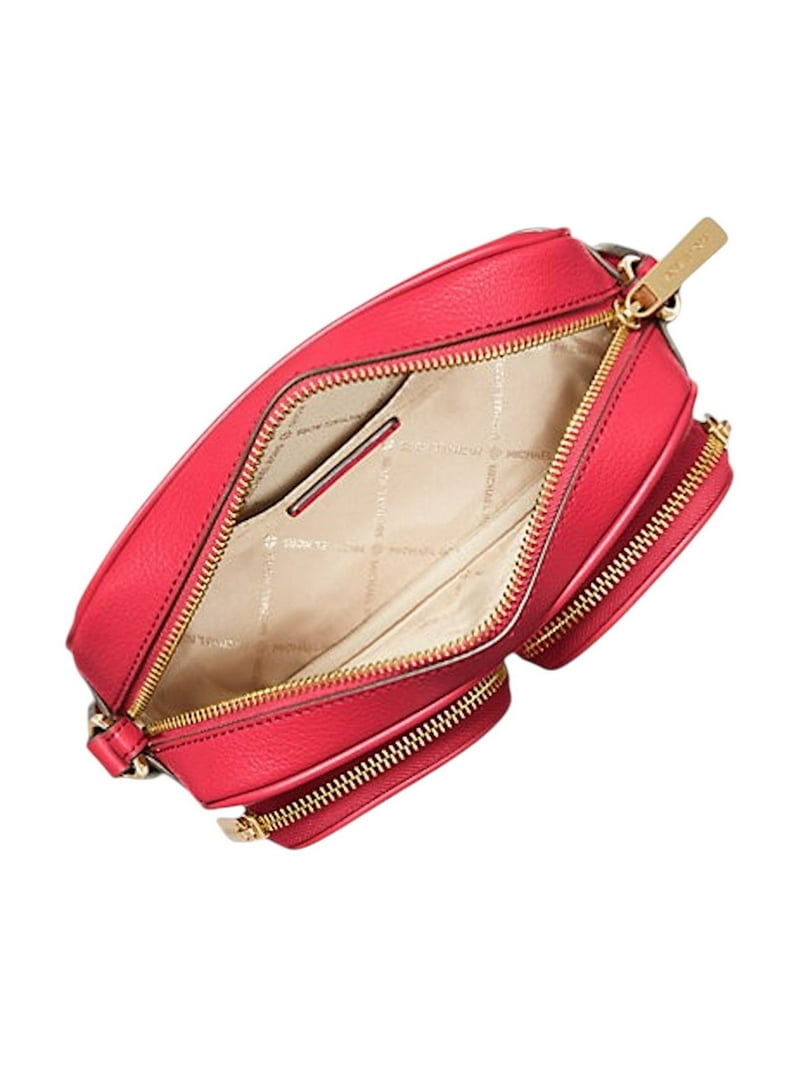 Michael Kors Womens Jet Set Medium Leather Crossbody Bag