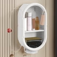 thumbnail image 4 of Kyursd Summer Home/Kitchen Organizers and Storage Special Offer！Multifunctional Wall Mounted Storage Rack With Magnetic Door Punch Free Wall Mounted Partition Storage Box, 4 of 6