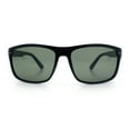 thumbnail image 4 of Mens Tempered Glass Lens Wrap Around Plastic Sport Sunglasses Shiny Black, 4 of 8